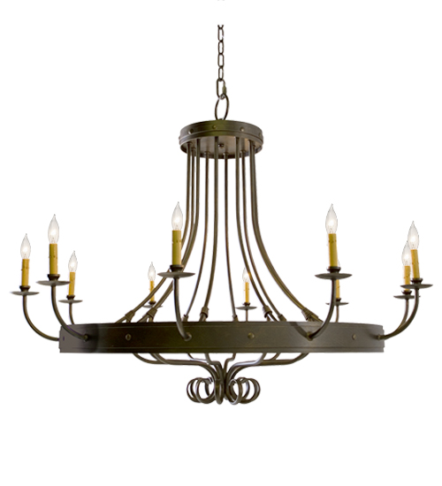 116321 50 in. Silvana 10 Light Chandelier