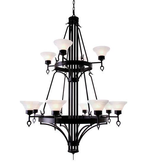 116425 48 in. Savino 12 Light Two Tier Chandelier