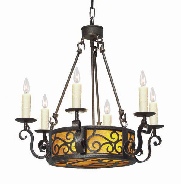 115166 24 in. Delano 6 Light Chandelier