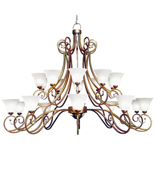 118269 96 in. Angelo 20 Light Two Tier Chandelier