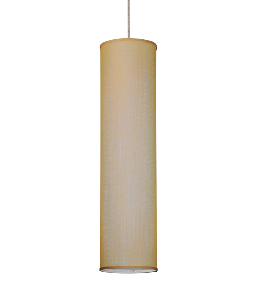 144970 10 in. Cilindro Textrene Pendant, Sunflower, Amber & Beige