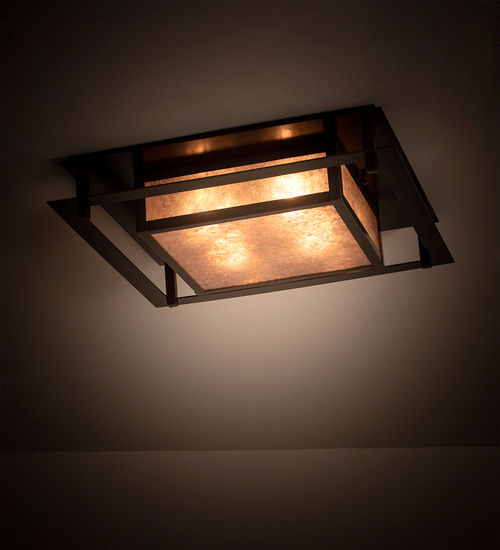 198760 24 in. Quezon Flushmount - Timeless Bronze