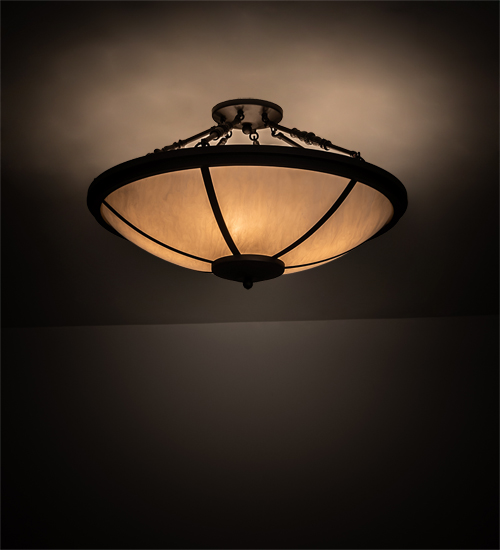 201781 31 in. Commerce Semi-Flushmount - Oil Rubbed Bronze