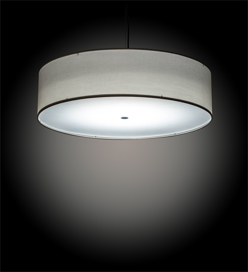 202611 30 in. Cilindro Textrene Pendant - Brushed Nickel