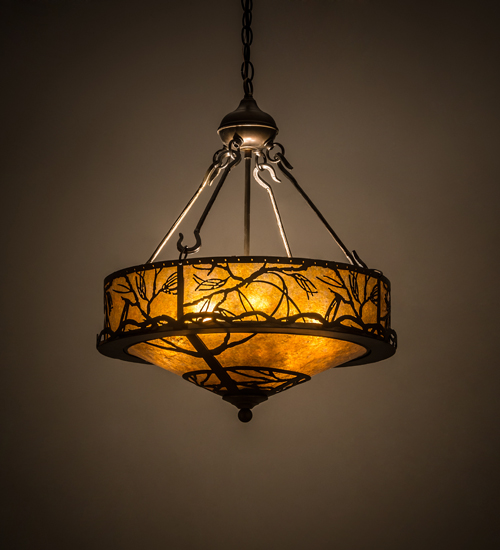 20 in. Branches Inverted Pendant - Antique Copper