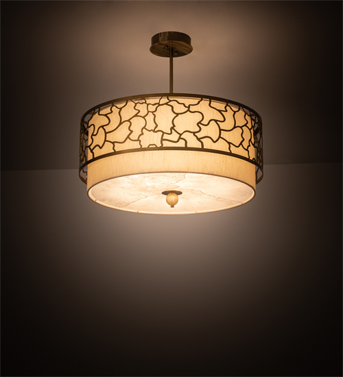 190175 26.5 in. Deserto Seco Pendant - Brass Tint