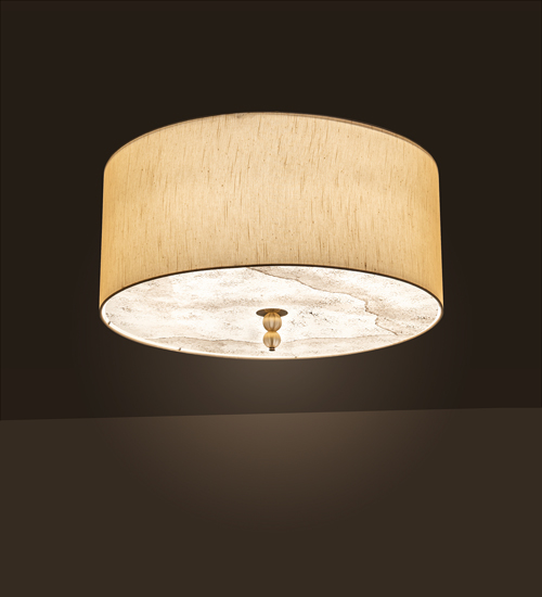 190705 32 in. Cilindro Lujoso Semi-Flushmount - Brass Tint