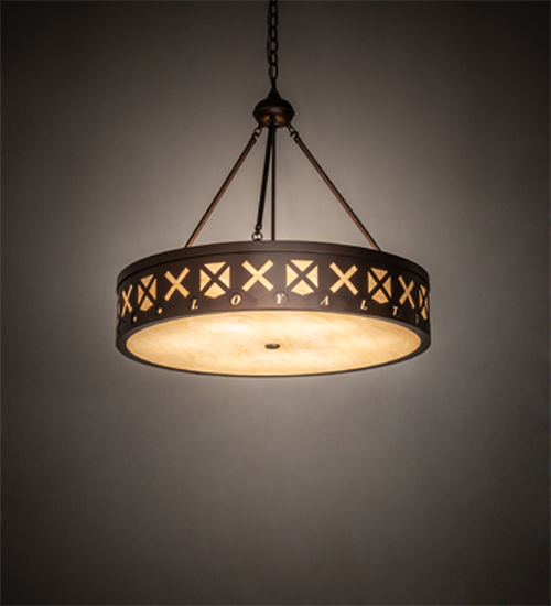 195657 30 in. Personalized Hamilton Pendant - Mahogany Bronze