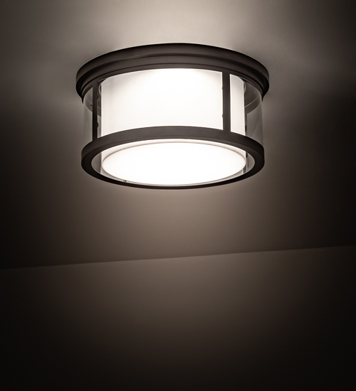 193750 19 in. Cilindro Campbell Flushmount - Oil Rubbed Bronze