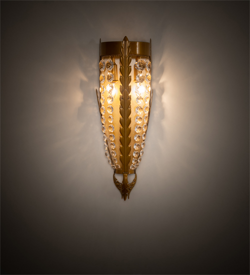 211949 6 in. Chrisanne Crystal LED Wall Sconce - Crystal Finish