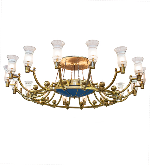 191799 168 in. Kahe Chandelier - Brass Tint