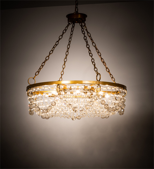 202518 36 in. Sardinia Chandelier - Crystal Finish