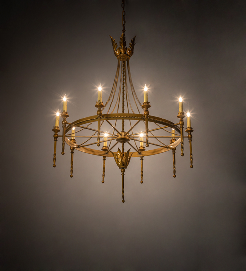 211956 36 in. Amaury 10 Light Chandelier - Custom Finish