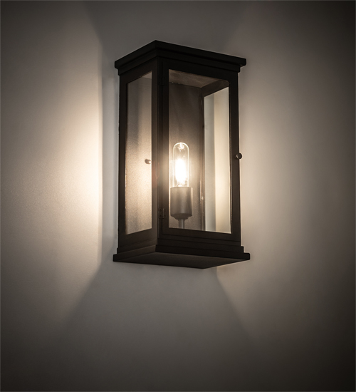 202673 8.5 in. Whitman Wall Sconce - Wrought Iron