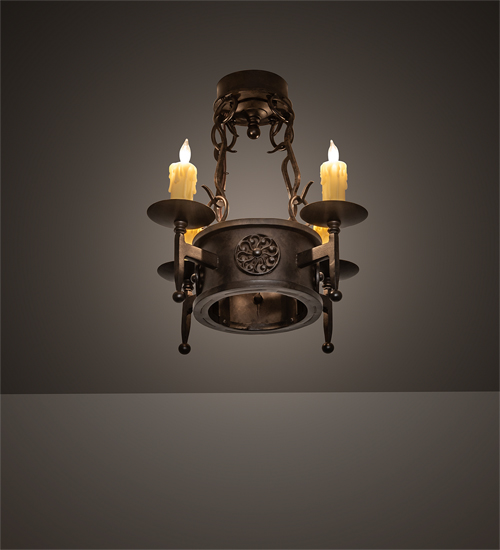 204201 18 in. Lorenzo 4 Light Semi-Flushmount - Custom Finish