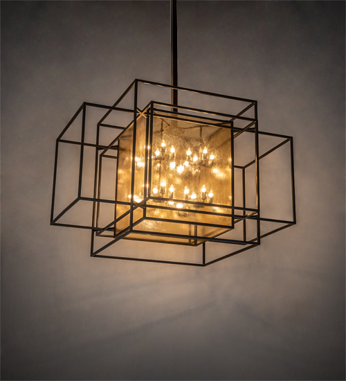 202093 72 in. Kitzi Box Oblong Pendant - Timeless Bronze