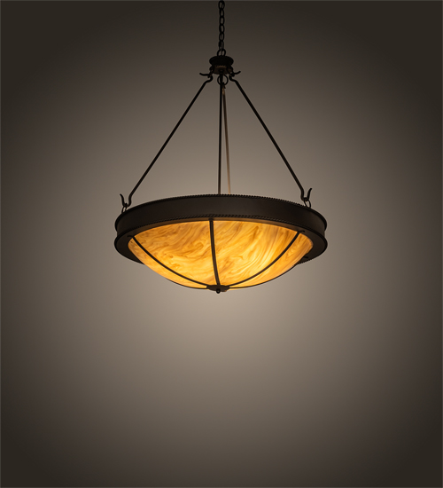 205079 32 in. Phoebus Inverted Pendant - Wrought Iron
