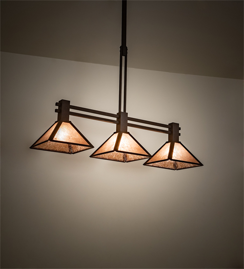 205016 45 in. Soffe 3 Light Island Pendant - Dark Roast