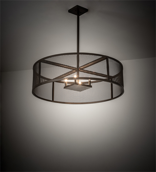 199482 36 in. Cilindro Rame Pendant - Bronze