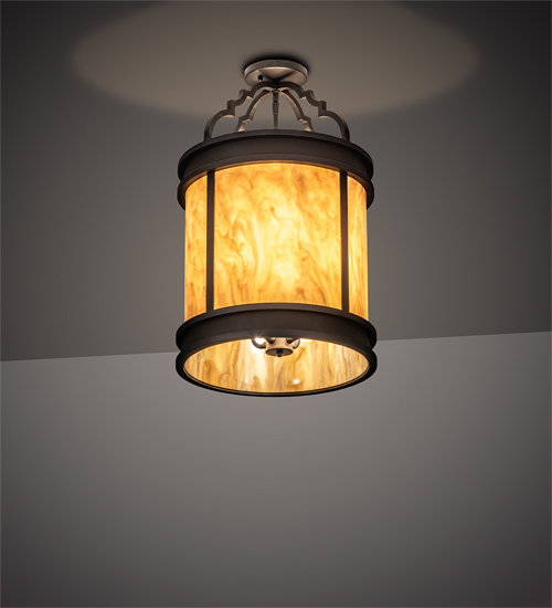 205081 15 in. Wyant Flushmount - Wrought Iron