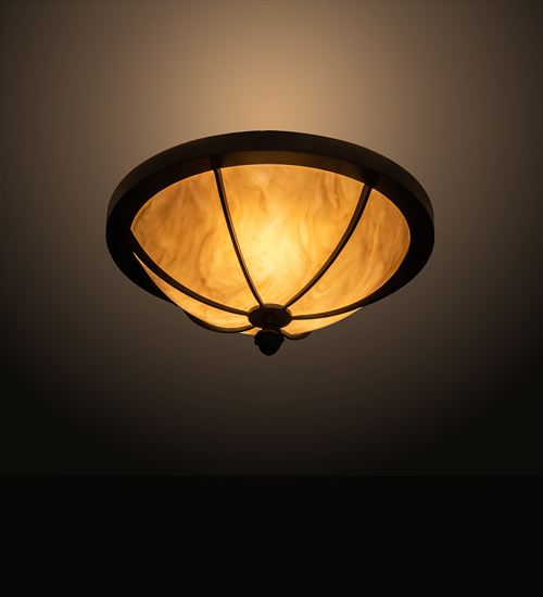 205084 16 in. Dominga Flushmount - Wrought Iron