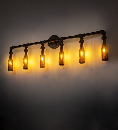198949 48 in. PipeDream Bottle Wall Sconce