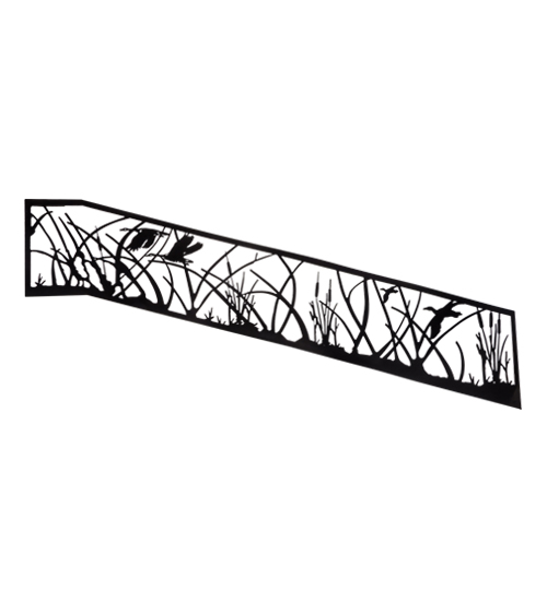 199091 95 x 26 in. Railing H - Black