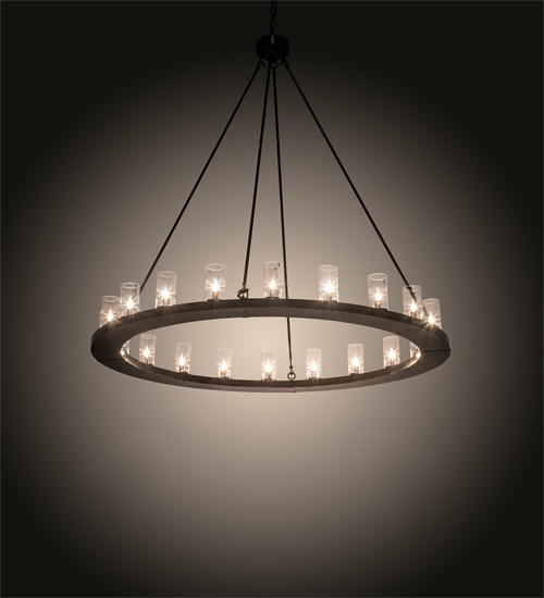 212201 60 in. Loxley 20 Light Chandelier - Timeless Bronze
