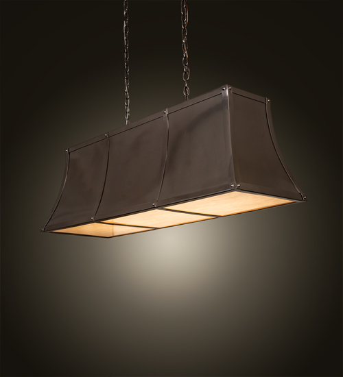 211745 48 in. Nadine Oblong Pendant - Bronze & Custom