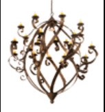 212146 80 in. Caliope 25 Light Chandelier - Custom Finish