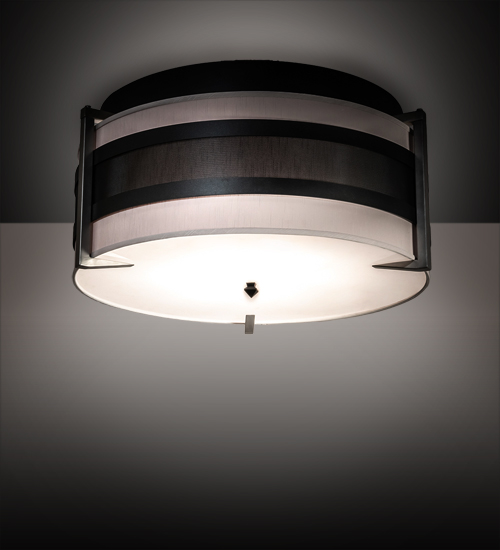 195622 36 in. Nathan Flushmount - Brushed Nickel