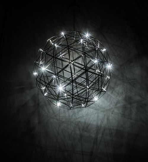 44 in. Geosphere 32 Light Pendant - Oil Rubbed Bronze