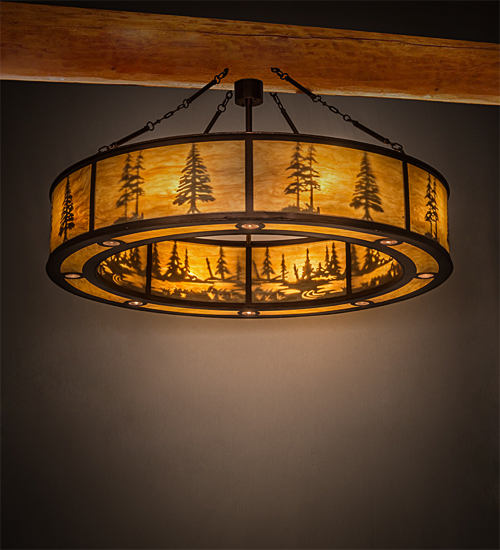 62 in. Tall Pines Pendant - Copper Vein