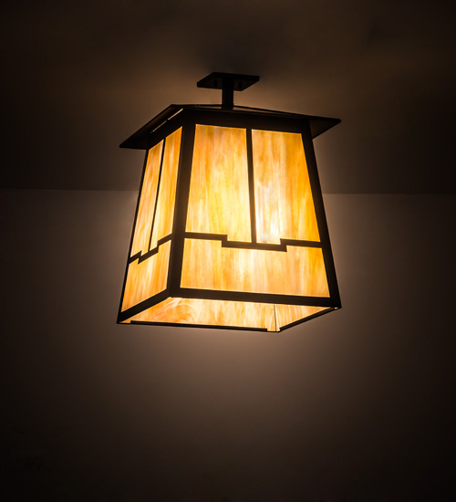 188531 18 in. Stillwater Valley View Semi-Flushmount - Timeless Bronze
