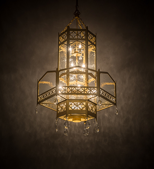 191693 36 in. Church Pendant - Crystal Finish