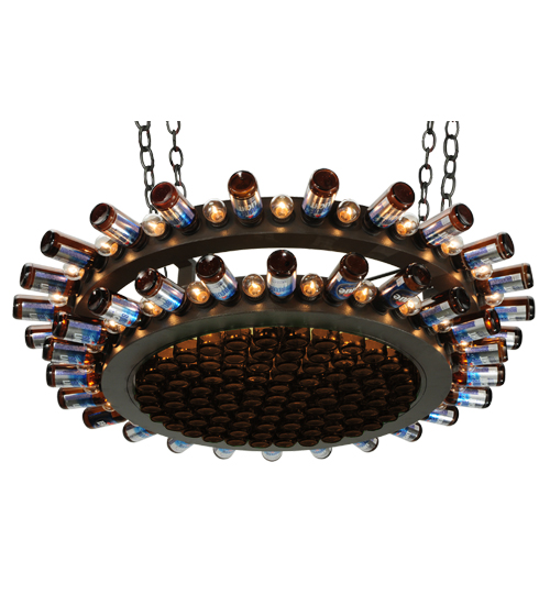 191753 53 in. Brandis Weekend 2 Tier Chandelier - Timeless Bronze
