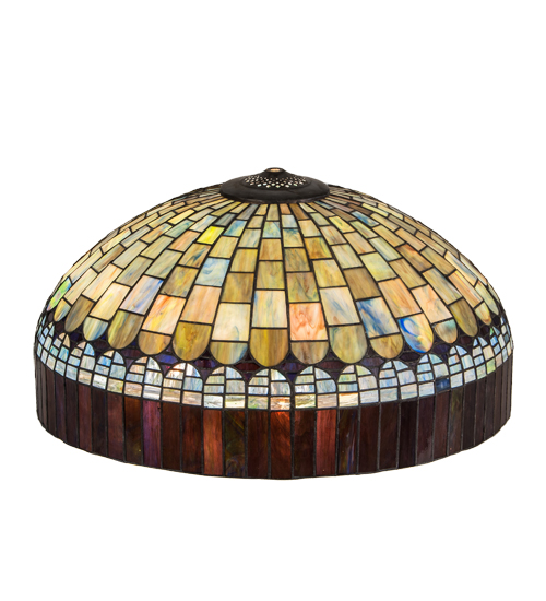 21136 22 in. Tiffany Candice Shade - Green & Blue