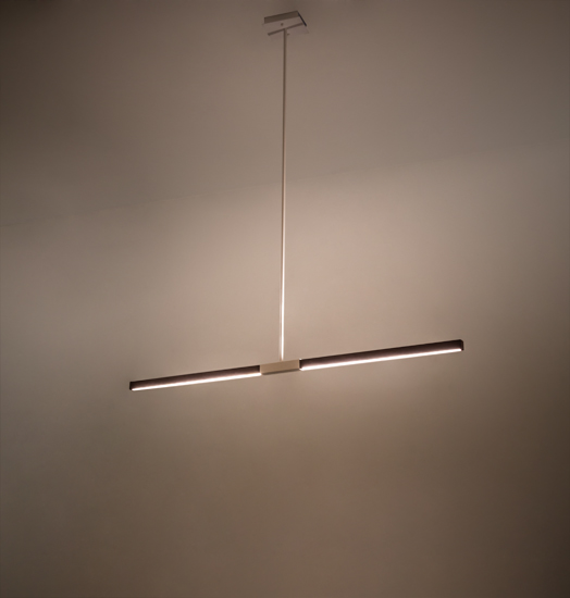 183192 96 in. Trax Oblong Pendant - Chocolate & White