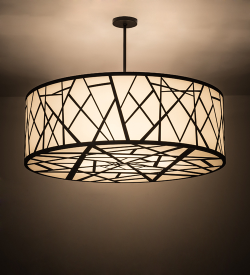 189151 48 in. Cilindro Rich Pendant - Wrought Iron