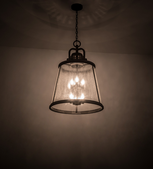 187844 26 in. Steadman Lantern Pendant - Wrought Iron