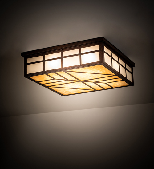 213730 27 in. Santa Fe Flushmount - Rust Finish