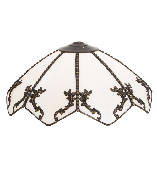 214662 19 in. Regina Shade - Craftsman Brown