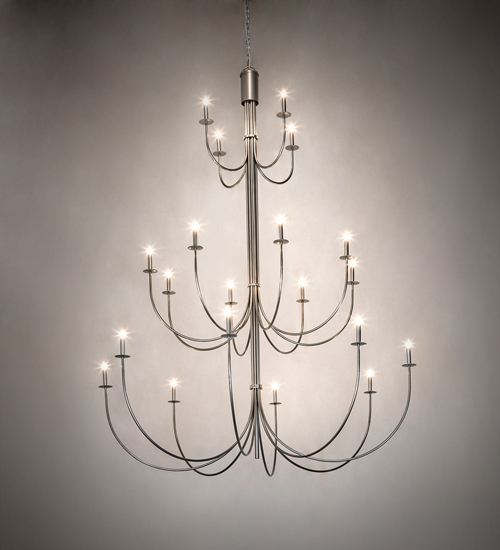 213325 72 in. Cheal 20 Light Chandelier - Nickel
