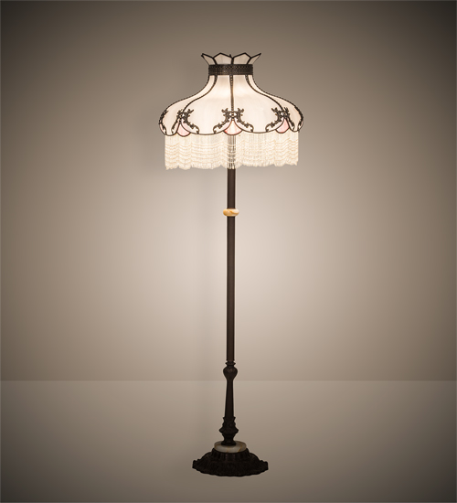 214412 63 in. Elizabeth Floor Lamp - Mahogany Bronze