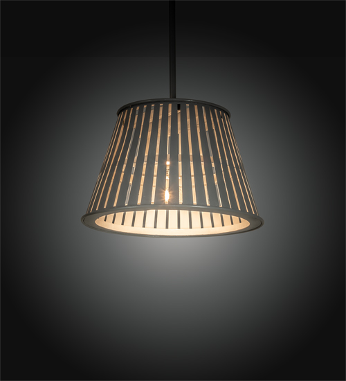 214001 20 in. Peach Basket Pendant - Alpha & White