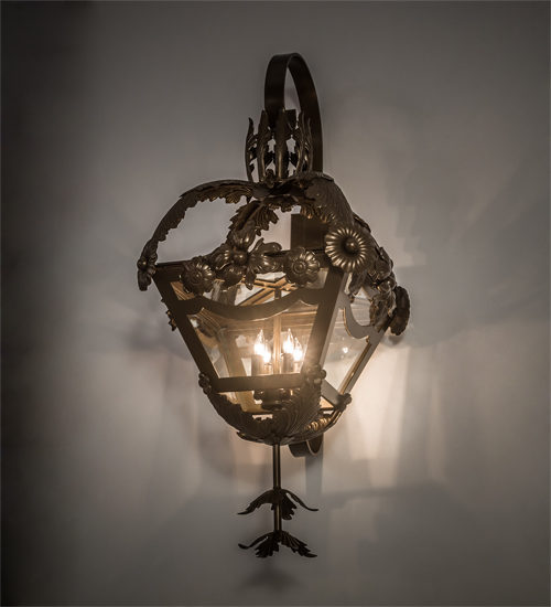211753 15 in. Symone Wall Sconce - Brown Metallic
