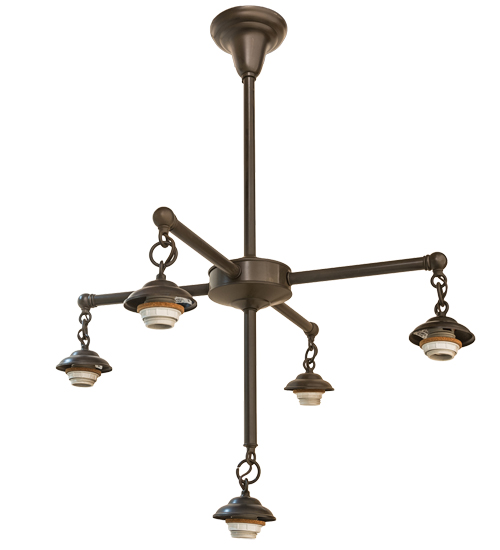 51805 25 in. Craftsman 5 Light Chandelier Hardware