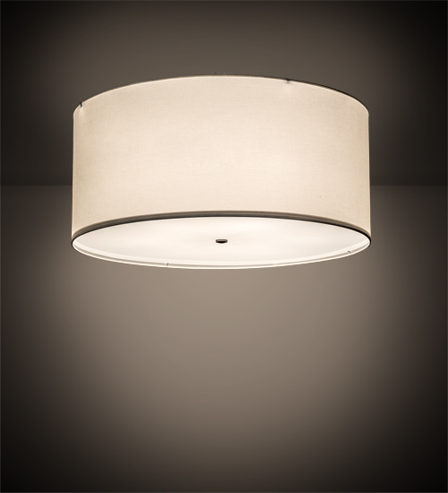 213390 36 in. Cilindro Textrene Semi-Flushmount - Nickel Powder Coat