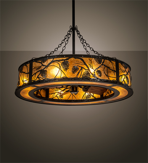 215528 45 in. Whispering Pines Chandel-Air Fan - Timeless Bronze