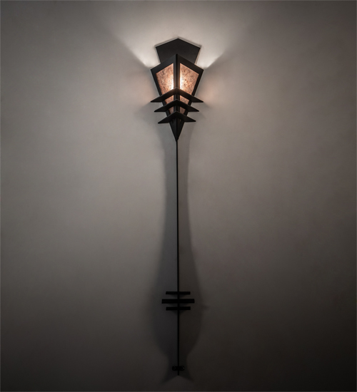 213385 7 in. Zaira Wall Sconce - Blackwash